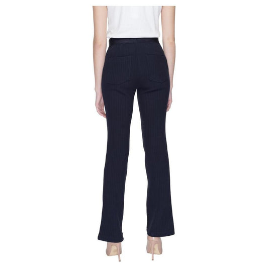 Street One Blue Cotton Pant ST-14090200128-W40 | L30
