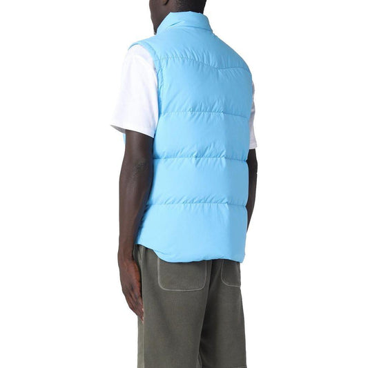 Woolrich Light Blue Polyester Men Vest WO-14357-M