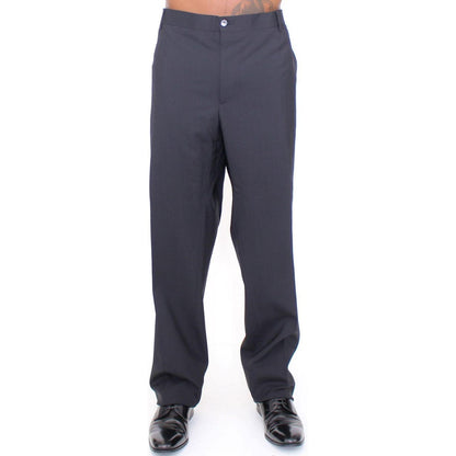 Dolce & Gabbana Black Wool Stretch Pleated Pants1728,3% Elastane,67345645728,Black,Casual Pants - Pants - Clothing,Clothing,Dolce & Gabbana,IT58 | 3XL,Jeans & Pants - Men - Clothing,Material: 97% Wool,Men,Men - Clothing,New with tags,Pants - Clothing