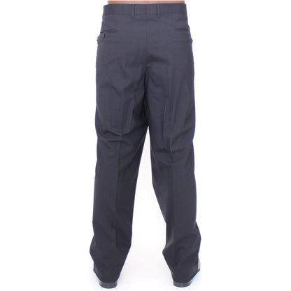 Dolce & Gabbana Black Wool Stretch Pleated Pants1728,3% Elastane,67345645728,Black,Casual Pants - Pants - Clothing,Clothing,Dolce & Gabbana,IT58 | 3XL,Jeans & Pants - Men - Clothing,Material: 97% Wool,Men,Men - Clothing,New with tags,Pants - Clothing