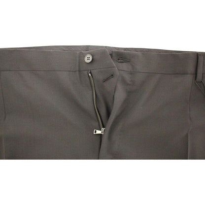 Dolce & Gabbana Black Wool Stretch Pleated Pants1728,3% Elastane,67345645728,Black,Casual Pants - Pants - Clothing,Clothing,Dolce & Gabbana,IT58 | 3XL,Jeans & Pants - Men - Clothing,Material: 97% Wool,Men,Men - Clothing,New with tags,Pants - Clothing