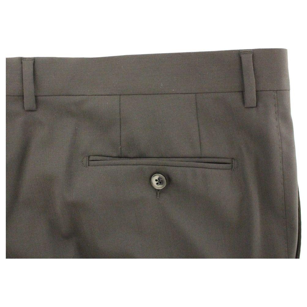 Dolce & Gabbana Black Wool Stretch Pleated Pants1728,3% Elastane,67345645728,Black,Casual Pants - Pants - Clothing,Clothing,Dolce & Gabbana,IT58 | 3XL,Jeans & Pants - Men - Clothing,Material: 97% Wool,Men,Men - Clothing,New with tags,Pants - Clothing