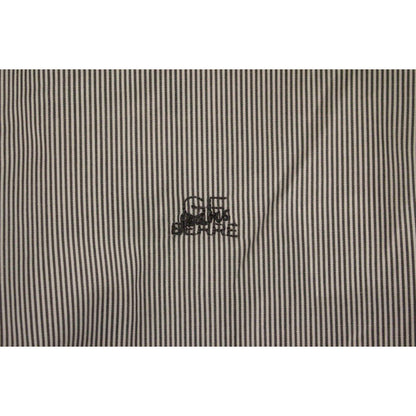 GF Ferre Gray Striped Cotton Casual Shirt 1728,67345645728,Clothing,Dress Shirts - Shirts - Clothing,GF Ferre,Gray,IT52 | XL,Material: 100% Cotton,Men,Men - Clothing,New with tags,Shirts - Clothing,Shirts - Men - Clothing