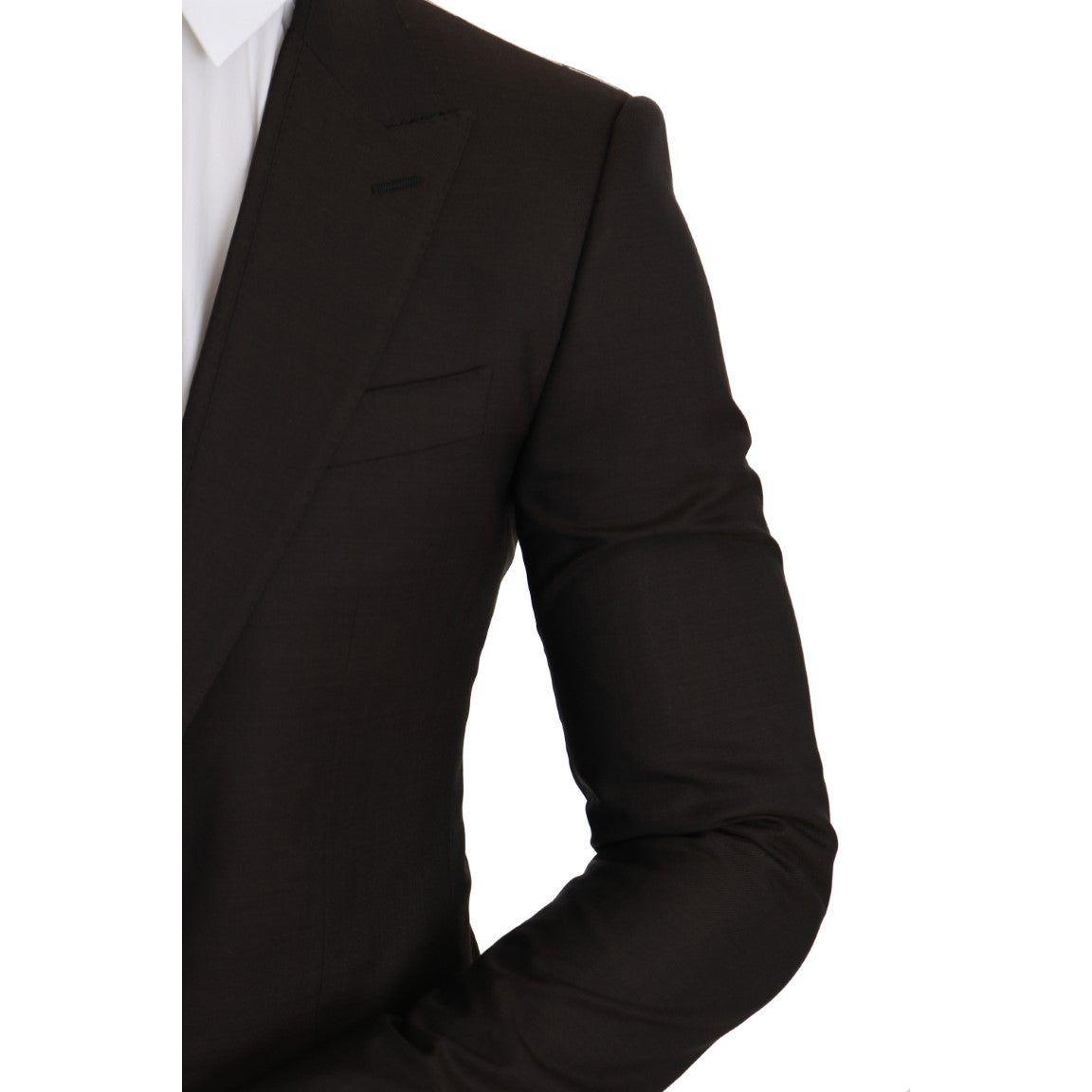 Dolce & Gabbana Brown Wool SICILIA Jacket Coat Blazer