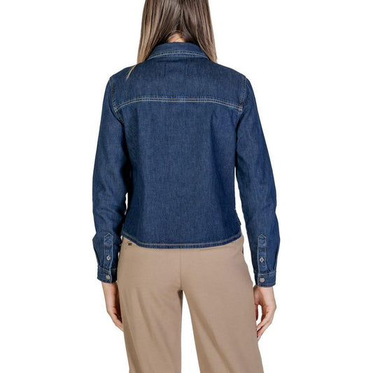 Street One Blue Cotton Shirt ST-15624300176-IT38|XS