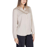 Vila Clothes Gold Polyester Shirt VI-7801800155-IT40|S