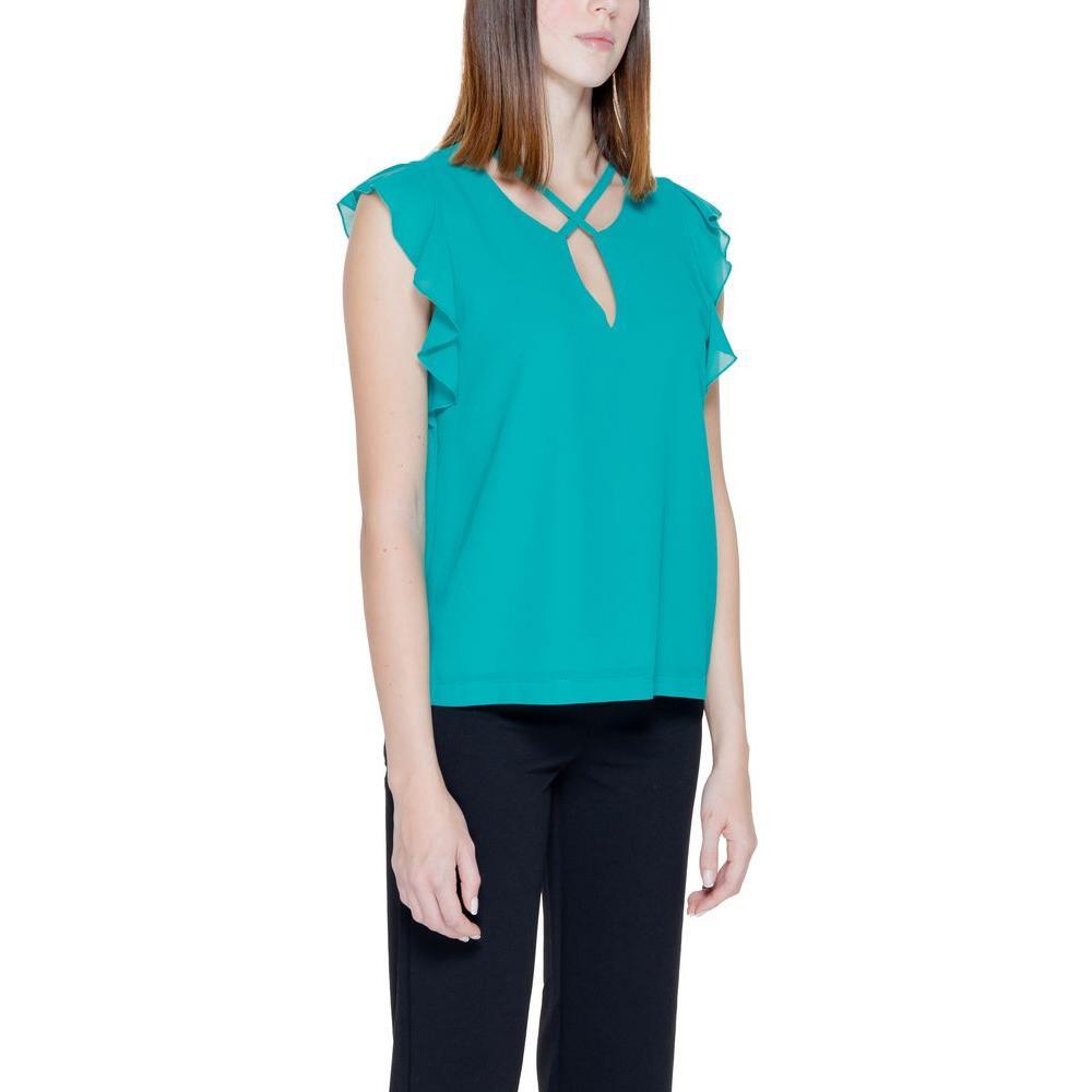 Rinascimento Bicolor Polyester Blouse