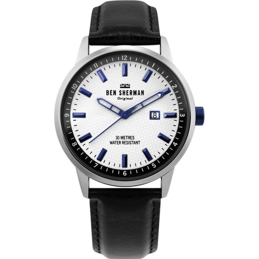 Ben Sherman Black Leather Watch BSWB030BAC