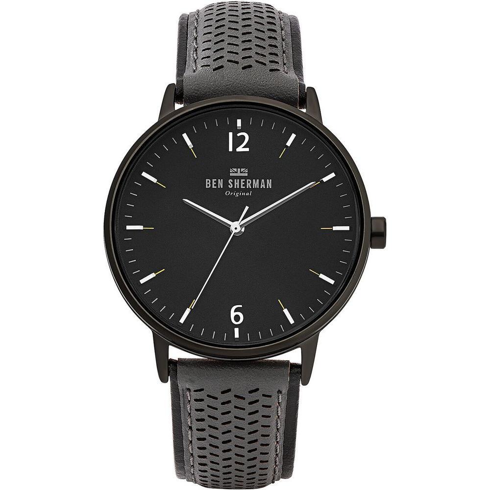 Ben Sherman Black Leather Watch BSWB038EAC