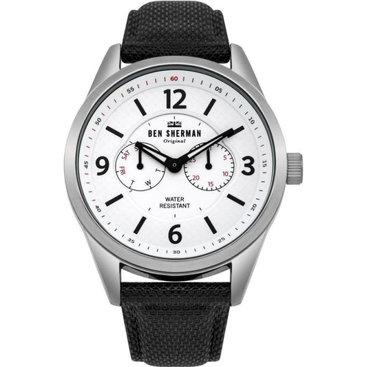 Ben Sherman Black Leather Watch BSWB069WBAC