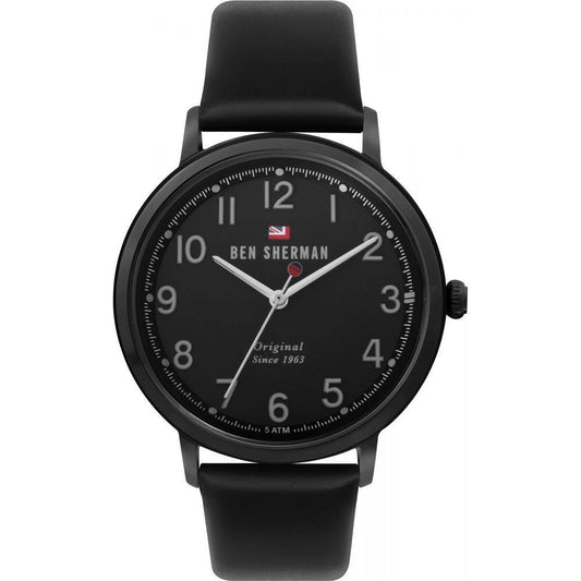 Ben Sherman Black Leather Watch BSWBS113BBAC