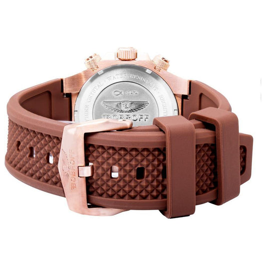 Bobroff Brown Rubber Watch BOBF1002M65AC