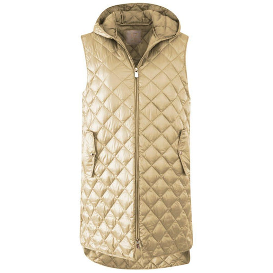 Yes Zee Beige Nylon Vest YE-14605-XS