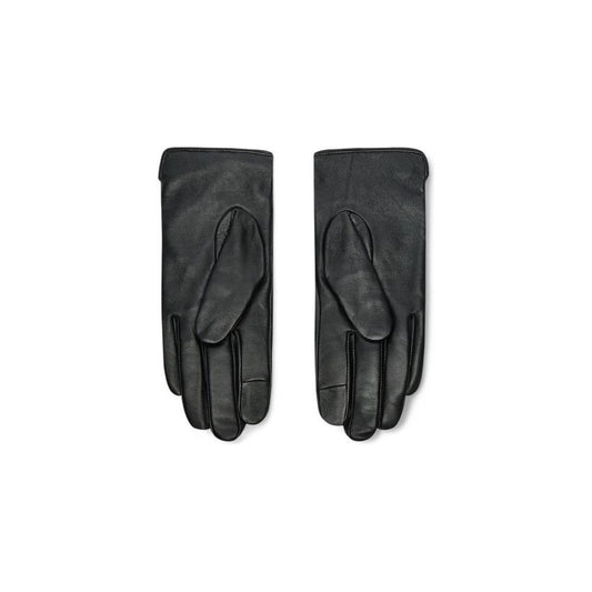 Calvin Klein Black Leather Glove CA-16494500009-S/M