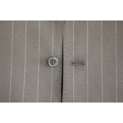 Dolce & Gabbana Black Striped Wool Logo Vest1728,5% Elastane,67345645728,Black,Clothing,Dolce & Gabbana,IT48 | M,Material: 95% Viscose,Men,Men - Clothing,New with tags,Suits & Blazers - Clothing,Vests - Men - Clothing,Waistcoats - Suits & Blazers - Clothi