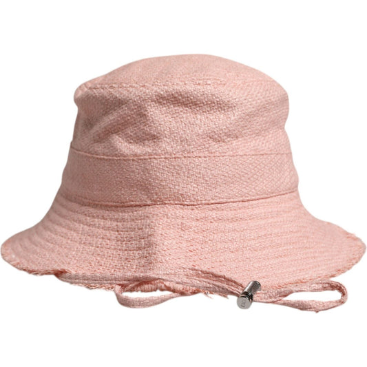 Dolce & Gabbana Pink Cotton Wide Brim Bucket Hat HAT9757-59