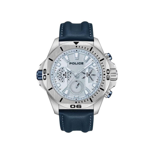 Police Blue Artificial Leather Watch POPEWJF0022503AC