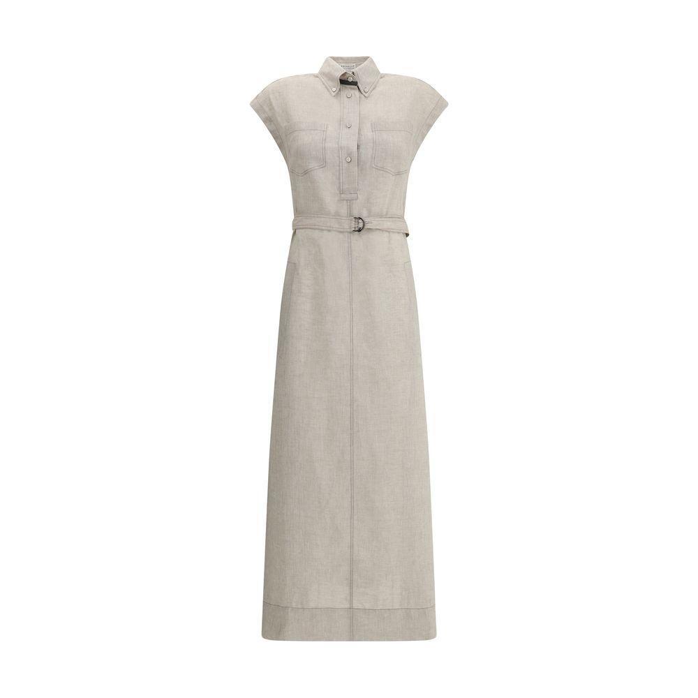 Brunello Cucinelli Long linen Dress BR-MM633AHA92C200-S