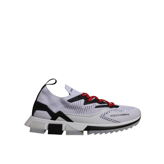 Dolce & Gabbana White SORRENTO Sport Stretch Sneakers Shoes