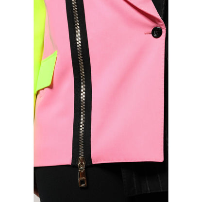Dolce & Gabbana Multicolor Patchwork Embellished Coat Jacket1728,67345645728,Clothing,Coats - Jackets & Coats - Clothing,Dolce & Gabbana,IT36|XXS,IT38 | XS,IT40|S,IT44 | L,Jackets & Coats - Clothing,Jackets & Coats - Women - Clothing,Material: 46% Cotton