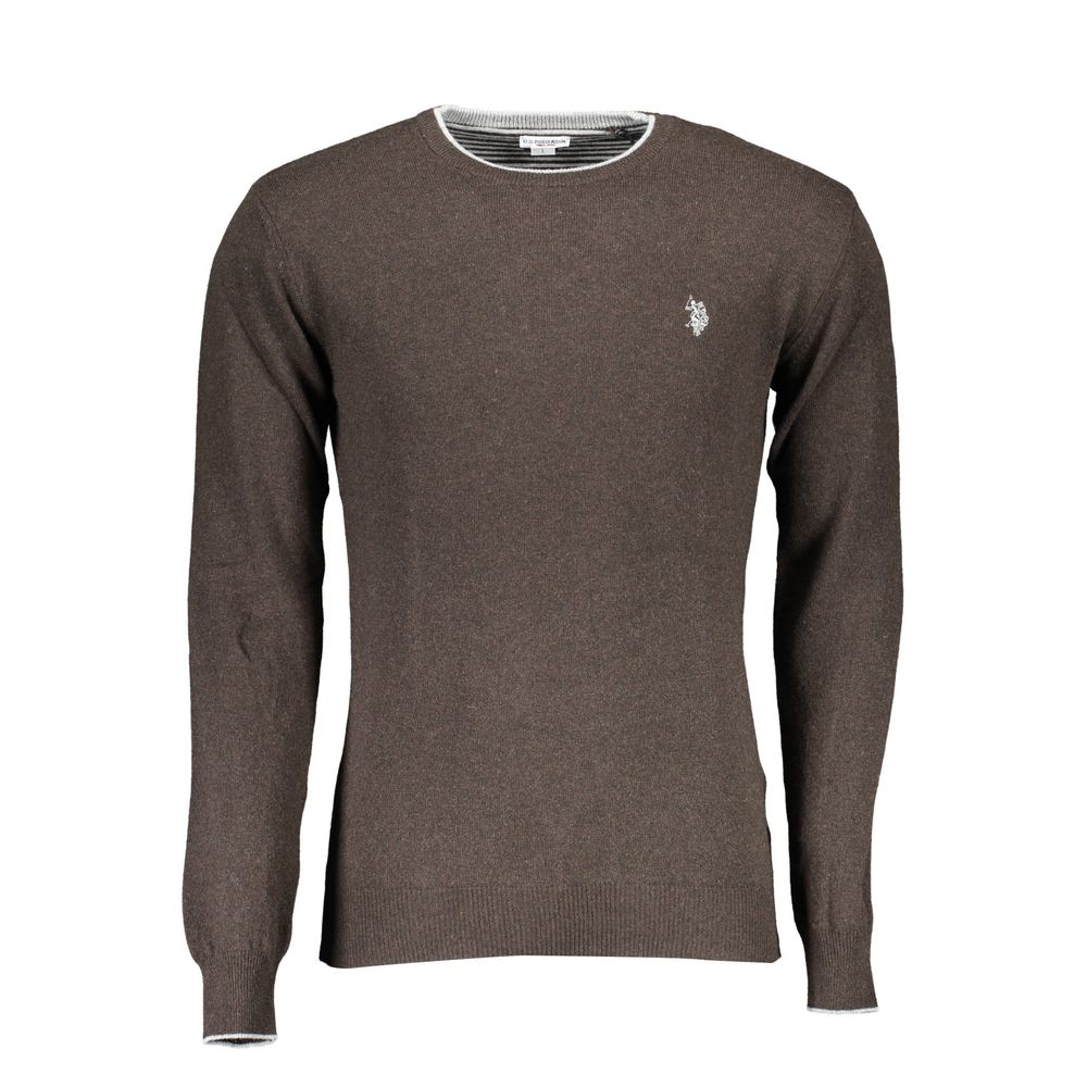 U.S. POLO ASSN. Brown Wool Men's Sweater
