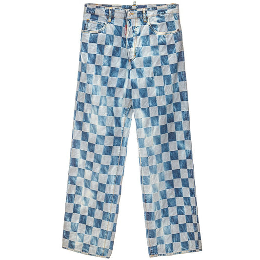 بنطلون جينز وبنطلون قطني أزرق من Dsquared²