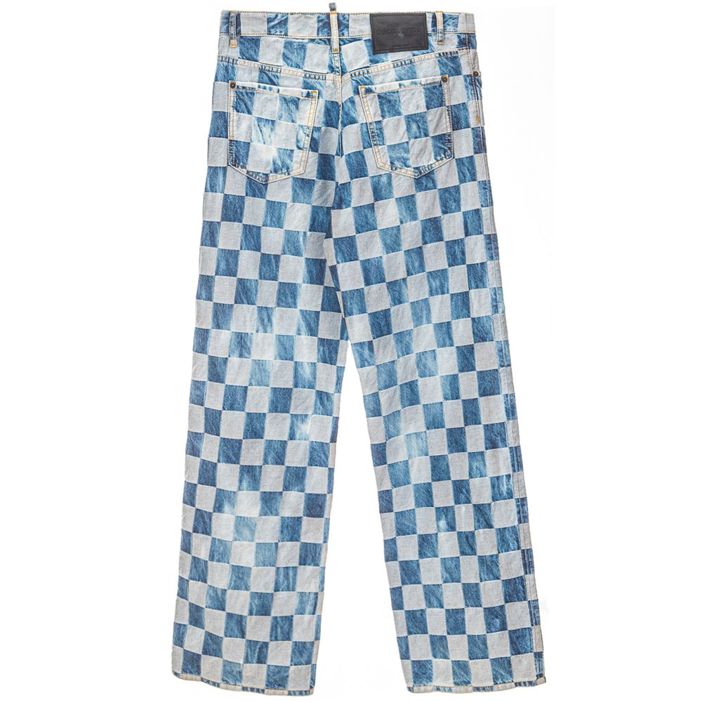بنطلون جينز وبنطلون قطني أزرق من Dsquared²