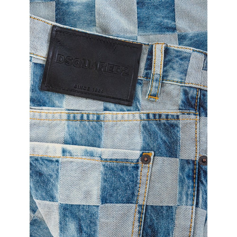 بنطلون جينز وبنطلون قطني أزرق من Dsquared²