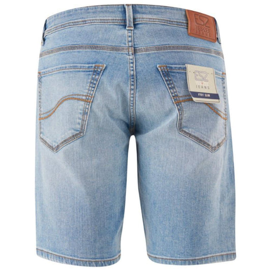 Yes Zee Light Blue Cotton Men Bermuda Short YE-15238-W31