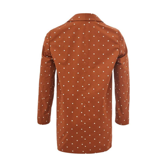 Lardini Chic Cotton Brown Jacket for the Modern Woman LA-1070664-IT38|XS