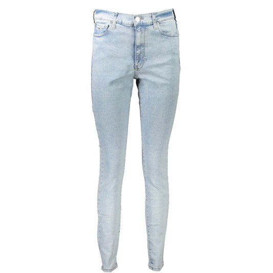 Tommy Hilfiger Azzurro Cotton Women Jeans 1728,67403481248,Blue,Clothing,Jeans Denim - Clothing,New with tags,Skinny Jeans - Jeans Denim - Clothing,Tommy Hilfiger,W25 | L32,W26 | L32,W27 | L32,W29 | L32,Women