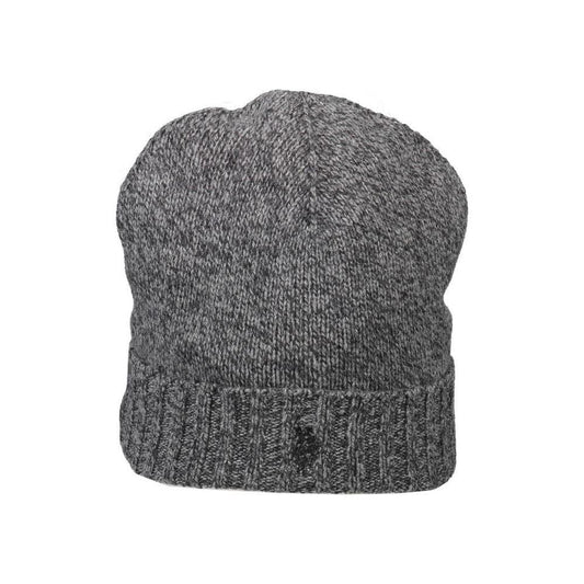U.S. POLO ASSN. "Black Wool Men Cap" US-8414