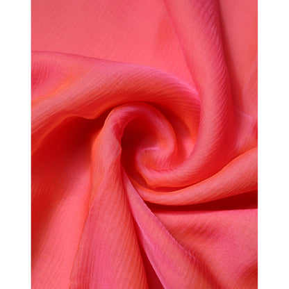 Dolce & Gabbana Pink Silk Rectangle Women Wrap Shawl Scarf