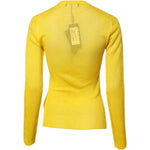 Dolce & Gabbana Yellow Polyester Women Pullover Top Sweater TSH878569-36