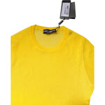Dolce & Gabbana Yellow Polyester Women Pullover Top Sweater TSH878569-36