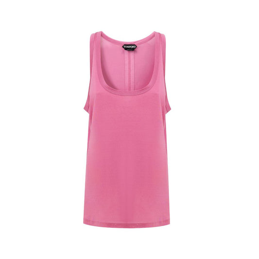 Tom Ford Pink Silk Tank Top TO-8634675-IT38|XS