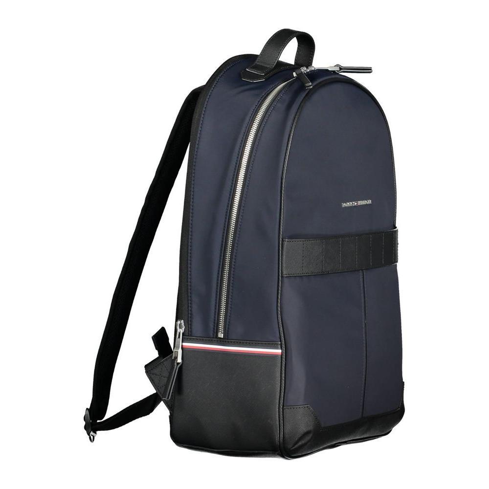 Tommy Hilfiger Blue Polyester Men Backpack TO-20402