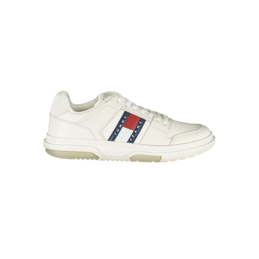Tommy Hilfiger White Polyurethane Men Sneaker 1728,67403481248,Athletic - Sneakers - Shoes,EU40/US7,EU42/US9,EU43/US10,EU44/US11,EU45/US12,EU46,Men,New with tags,Shoes,Sneakers - Shoes,Tommy Hilfiger,White