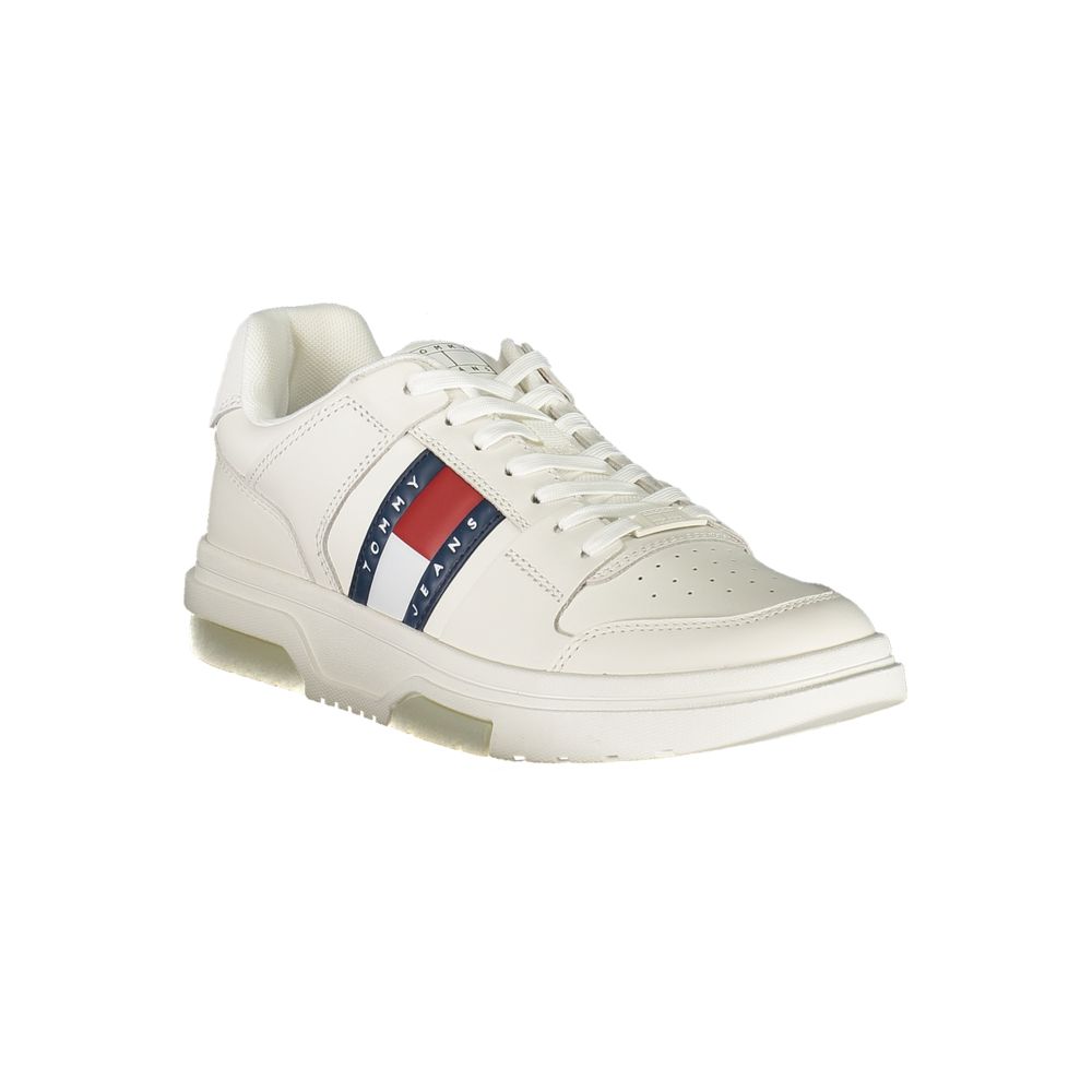 Tommy Hilfiger White Polyurethane Men Sneaker 1728,67403481248,Athletic - Sneakers - Shoes,EU40/US7,EU42/US9,EU43/US10,EU44/US11,EU45/US12,EU46,Men,New with tags,Shoes,Sneakers - Shoes,Tommy Hilfiger,White