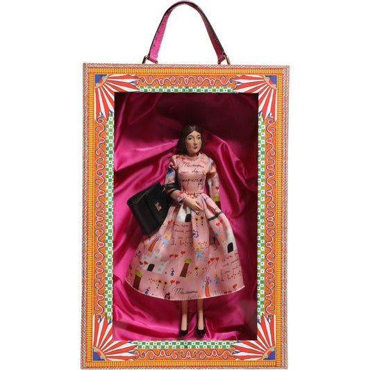 Dolce & Gabbana Pink Dress Ceramic Porcelain Fashion Leather Sicily Dolls SMY11082