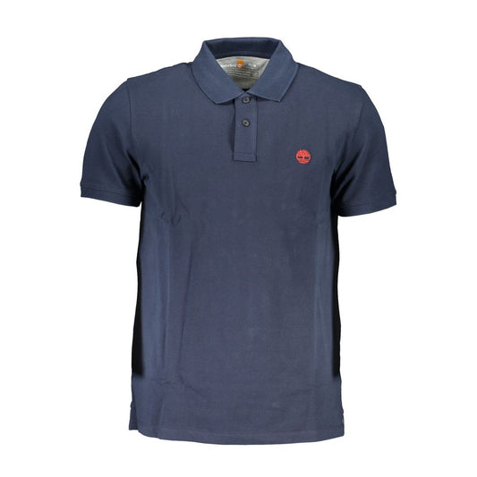 Timberland Blue Cotton Polo Shirt TI-29233-S