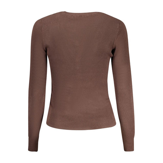 Guess Jeans Brown Viscose Sweater GU-32393-S