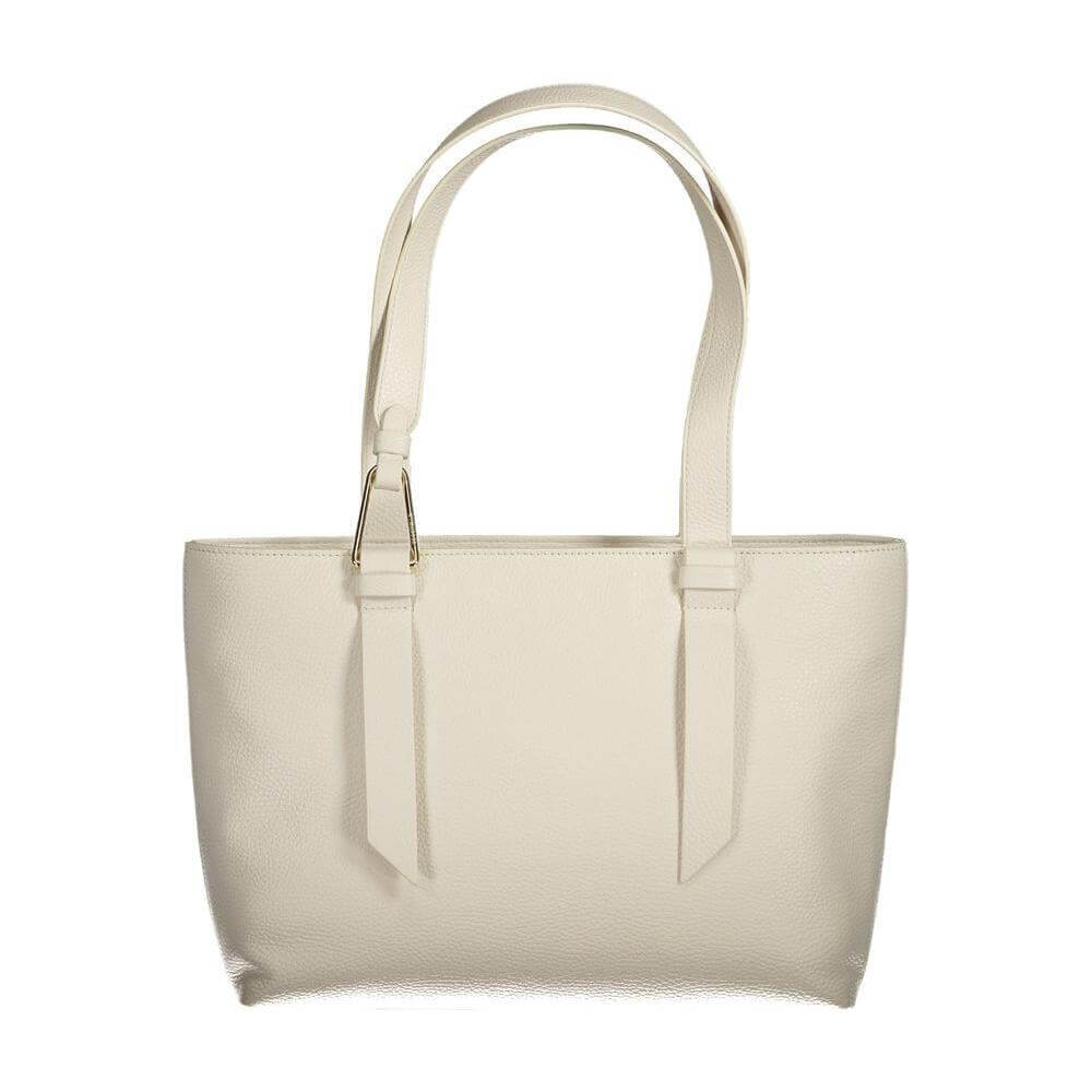 Coccinelle White Leather Handbag CO-35672