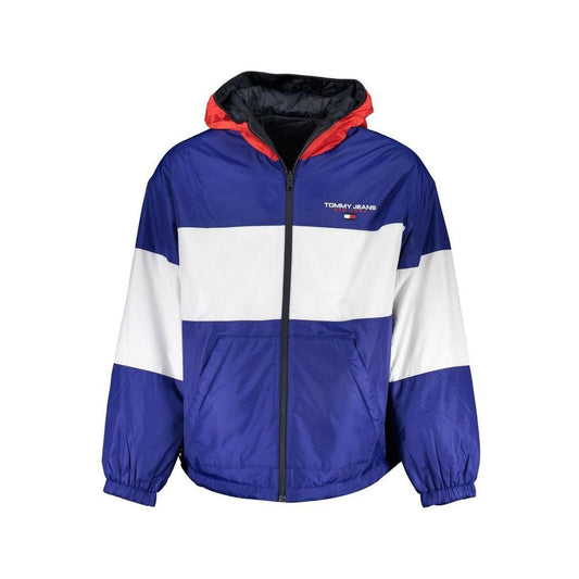 Tommy Hilfiger Blue Polyester Men's Reversible Jacket TO-26254-S