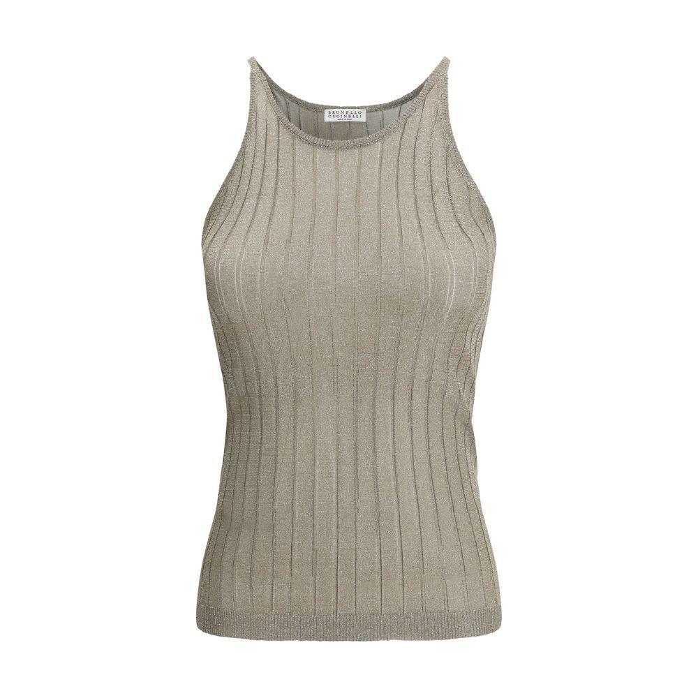 Brunello Cucinelli Lurex Tank Top BR-MMF849910C2983-XL