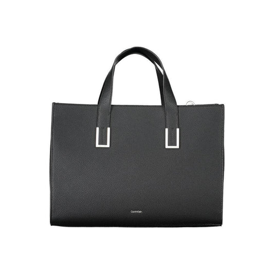Calvin Klein Black Polyester Women Handbag CA-37834