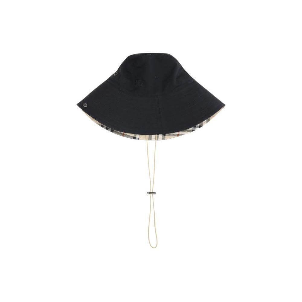 Burberry Check brim gabardine Bucket Hat BU-8112364A1189-S