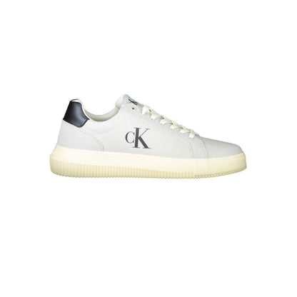 Calvin Klein White Polyurethane Men's Sneaker 1728,67403481248,Calvin Klein,EU40/US7,EU41/US8,EU42/US9,EU43/US10,EU44/US11,EU45/US12,Gray,Low Tops - Sneakers - Shoes,Men,New with tags,Shoes,Sneakers - Shoes