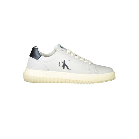 Calvin Klein White Polyurethane Men's Sneaker 1728,67403481248,Calvin Klein,EU40/US7,EU41/US8,EU42/US9,EU43/US10,EU44/US11,EU45/US12,Gray,Low Tops - Sneakers - Shoes,Men,New with tags,Shoes,Sneakers - Shoes