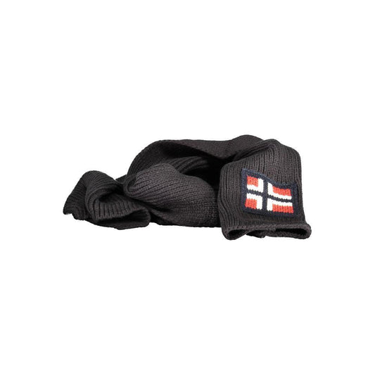 Norway 1963 Black Marabou Men Scarf NO-25584